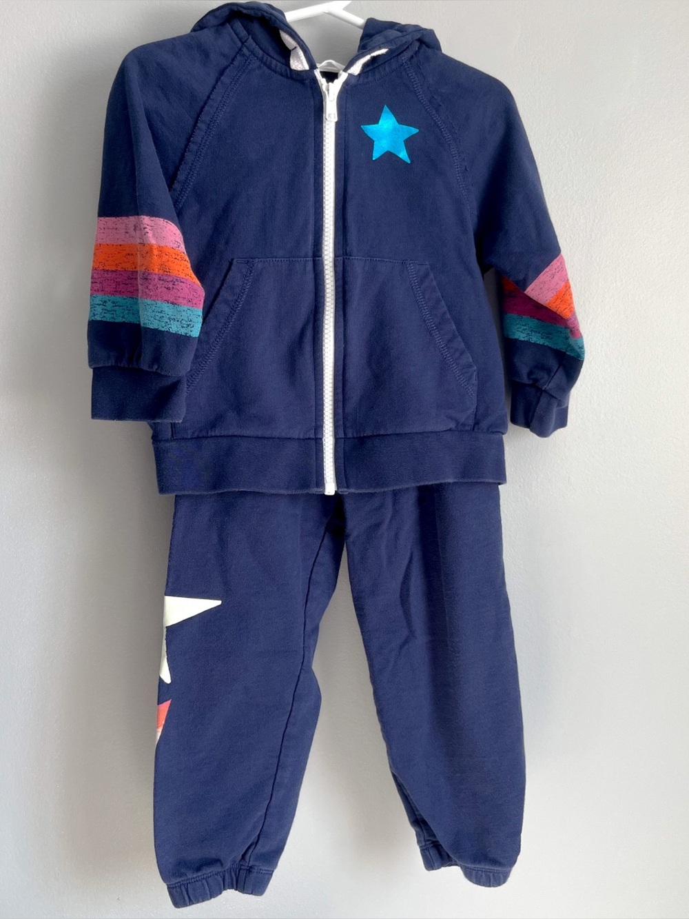 Hatley matching set - Size 3 - navy sweatshirt and sweatpants